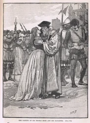 La séparation de Sir Thomas More et de sa fille 1534