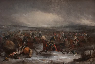 Charge de la cavalerie française à Waterloo