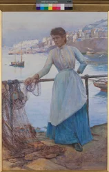Fille en bleu