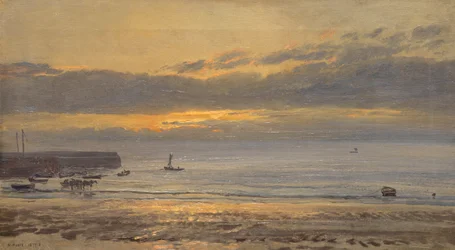 Avant le lever du soleil, Scarborough - Basse mer, 1878