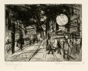 Scène de rue, nuit d