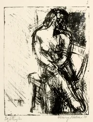 Modèle féminin assis