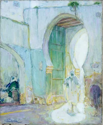 Porte, Tanger, vers 1912 (huile sur toile)