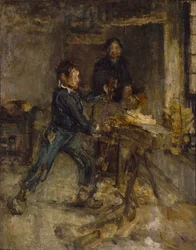 Étude pour le jeune sabotier, vers 1895