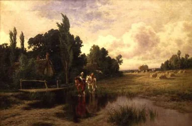 À travers le ruisseau