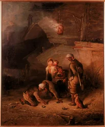 Mineurs jouant aux quilles