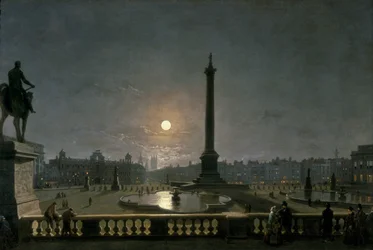 Trafalgar Square au clair de lune