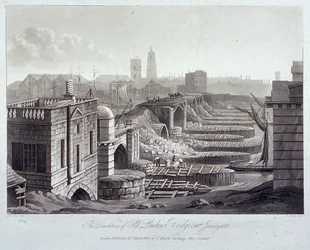 Vieux Pont de Londres, Londres, 1832