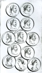 Portraits des empereurs romains, de 