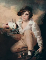 Garçon avec un lapin, vers 1814, 1912