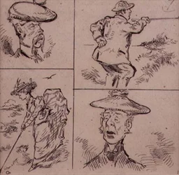 Golfeurs, illustration du magazine 