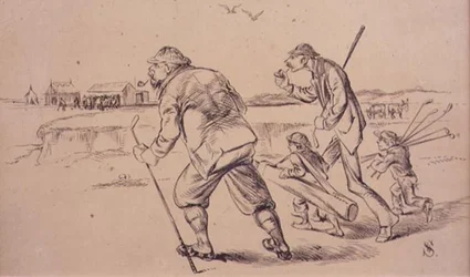 Golfeurs en route pour s