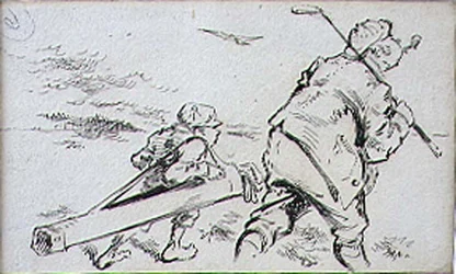 Le Golfeur maladroit, illustration du magazine 