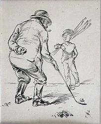 Le dernier putt, illustration du magazine 