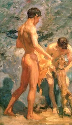 Garçons se Baignant, 1912