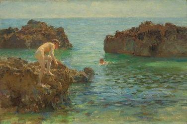 Garçons se baignant