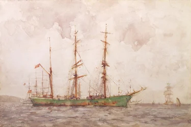 Barque danoise, port de Falmouth