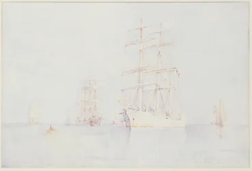 Clipper amarrés, 1914