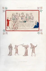Un festin royal, début du 14e siècle