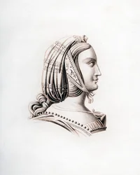 Coiffe, début du 16ème siècle, 1843