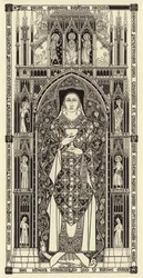 Dalle incisée, vers 1350