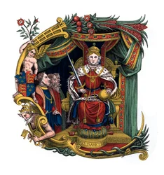 Lettre initiale C, 1563, 1843