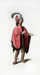 Tenue masculine, vers 1480, 1843