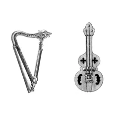 Instruments de musique, 12ème siècle, 1843