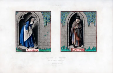 Vieillesse et pauvreté, vers 1480, 1843
