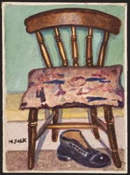 Chaise de cuisine et botte, vers 1930