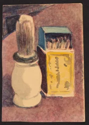 Blaireau et allumettes, vers 1930