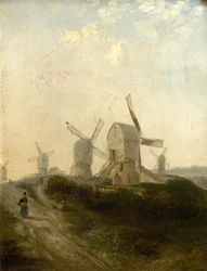 Moulins à vent sur la forêt de Nottingham