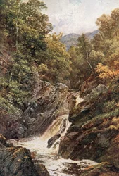 A Glenfinlas, Perthshire (lithographie couleur)