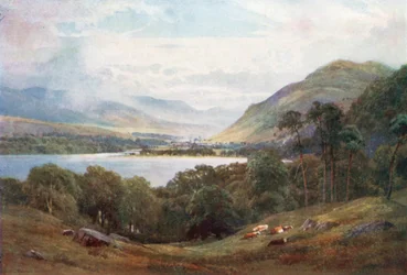 Killin, tête du Loch Tay, Perthshire (lithographie couleur)