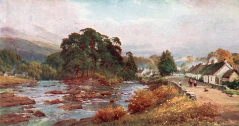 Killin, Perthshire (lithographie couleur)