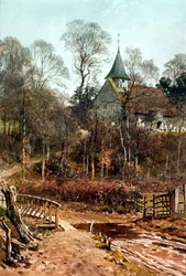 Autour de ma maison : Église de Pyrford