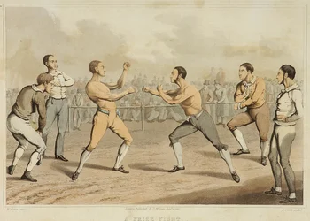 Un combat de prix, gravé par J. Clark, publié en 1820