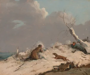 Chasse au canard en hiver