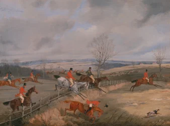 Scène de chasse : dessin de la couverture, vers 1840