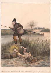 Suite de douze planches avec page de titre : Satiriste sportif