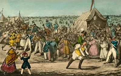Sport en France - M. Jorrocks bat le Baron pour la vitesse, 1838