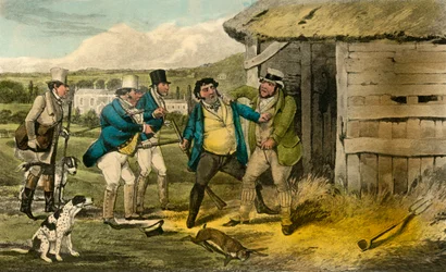 Le garde-chasse du squire Cheatum attaque le meurtrier du vieux Tom, 1838