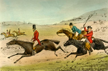 Swell et le Surrey. Les chiens en pleine course, 1838