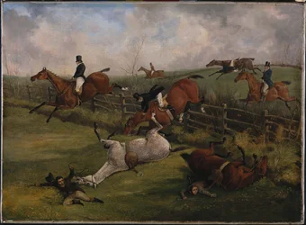 Le Grand Steeplechase du Leicestershire, 12 mars 1829 : Une scène riche et telle qu