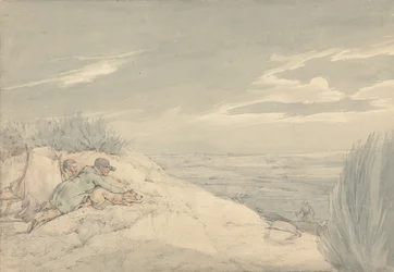 « Les sports nationaux de Grande-Bretagne » 1821 : Capture de blaireau