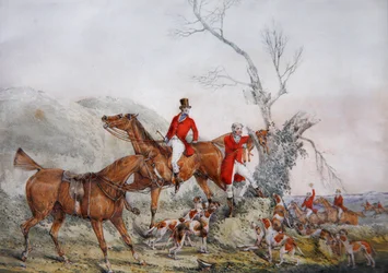 Chasser le renard, vers 1830