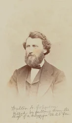 Carte-de-visite portrait de Walter W. Johnson, 1868