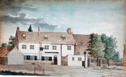 The Three Colts Inn, Hackney, Londres, vers 1795