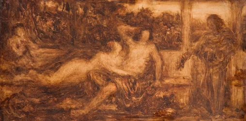 Étude de figures nues et drapées, 1880