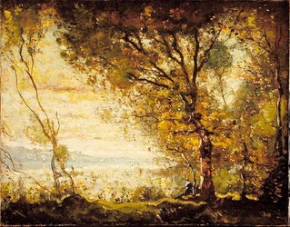 Coucher de soleil sur la rivière Mystic, Connecticut